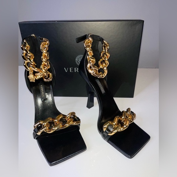 Versace Medusa Chain - 100% Authentic - News - Perfect Condition- 37.5 - DST568P - Picture 7 of 17